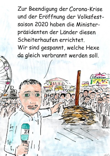 Cartoon: Beendigung der Korona Krise (medium) by Stefan von Emmerich tagged corona,virus,crisis