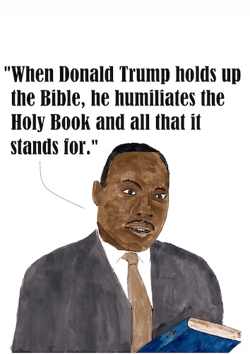 Cartoon: Martin Luther King (medium) by Stefan von Emmerich tagged trump,dump,donald,stupid,animal,karikatur,cartoon