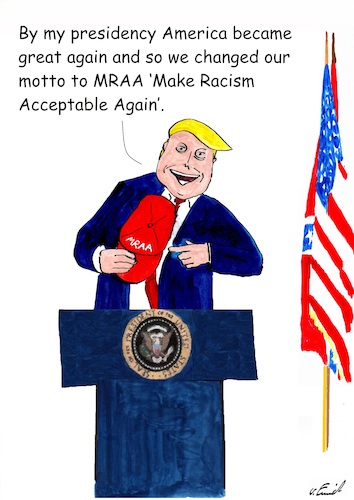 Cartoon: MRAA (medium) by Stefan von Emmerich tagged vote,him,away,donald,trump,dump,president,america,the,liar,tweets,tonight