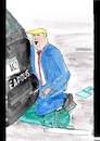Cartoon: Der Präsident kniet (small) by Stefan von Emmerich tagged vote him away donald trump dump president america the liar tweets tonight