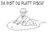 Cartoon: Plattfisch (small) by Stefan von Emmerich tagged plattfisch