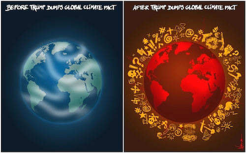 Cartoon: Climate Change (medium) by NEM0 tagged world,president,donald,trump,earth,planet,propaganda,fake,news,fear,climate,change,hoax,con,scam,paris,agreement,accord,pact,co2,carbon,tax,greenhouse,gasses,environment,nemo,nem0,world,president,donald,trump,earth,planet,propaganda,fake,news,fear,climate,change,hoax,con,scam,paris,agreement,accord,pact,co2,carbon,tax,greenhouse,gasses,environment,nemo,nem0