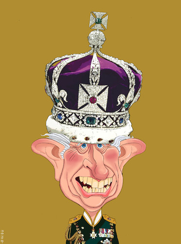 Cartoon: King Charles III (medium) by NEM0 tagged uk,united,kingdom,king,charles,buckingham,crown,coronation,royal,royalty,monarch,monarchy,england,windsor,coburgh,gotha,nemo,nem0,uk,united,kingdom,king,charles,buckingham,crown,coronation,royal,royalty,monarch,monarchy,england,windsor,coburgh,gotha,nemo,nem0