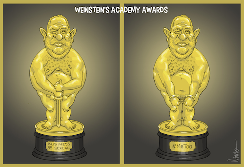 Cartoon: Weinstein Awards (medium) by NEM0 tagged harvey,weinstein,producer,scandal,rape,rapist,accusations,metoo,miramax,showbusiness,movie,awards,oscars,cinema,hollywood,culture,sexual,abuse,harassment,casting,couch,nem0,nemo,harvey,weinstein,producer,sex,scandal,rape,rapist,accusations,metoo,miramax,showbusiness,movie,awards,oscars,cinema,hollywood,culture,sexual,abuse,harassment,casting,couch,nem0,nemo