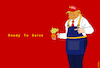 Cartoon: Ready To Serve (small) by NEM0 tagged 2024,usa,washington,dc,white,house,presidential,campaign,donald,trump,america,first,maga,halloween,costume,uniform,mcdonald,worker,working,class,service,ready,to,serve,no,tax,on,tips,fries,nation,nemo