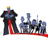 Cartoon: Red Line (small) by NEM0 tagged trump putin assad kim jong un xi hassan rohani us usa russia syria north korea china isis iran nuclear missile test icbm nemo nem0 military war