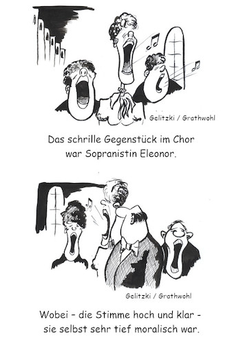 Cartoon: Skandal im Kirchenchor (medium) by elmario55 tagged gesellschaft,politik,allgemeines