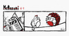 Cartoon: McArroni nro. 9 (small) by julianloa tagged mcarroni,bird,flirting,peacock,welder,metal,love