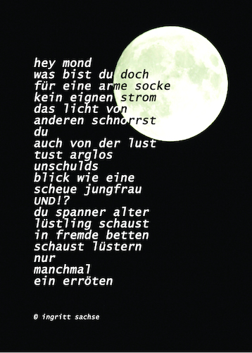 Cartoon: Hey Mond (medium) by Kucki tagged mondgedicht
