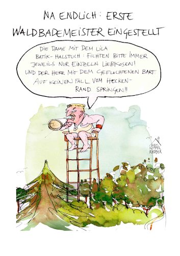 Cartoon: Waldbaden (medium) by Koppelredder tagged waldbaden,ruhe,wellness,achtsamkeit,natur,bäume,bäumeumarmen,esoterik,bademeister,beckenrand,waldbaden,ruhe,wellness,achtsamkeit,natur,bäume,bäumeumarmen,esoterik,bademeister,beckenrand