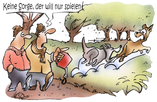 Cartoon: Anleinpflicht (medium) by HSB-Cartoon tagged hund,hundehalter,wild,wildern,anleinpflicht,hundebesitzer,gassi,gehen,streunern,park,rehwild,hetzen,herrchen,hundeleine,wildbestand,leinenpflicht,tierschutz,artenschutz,leinenzwang,ordnungswidrigkeit,hund,hundehalter,wild,wildern,anleinpflicht,hundebesitzer,gassi,gehen,streunern,park,rehwild,hetzen,herrchen,hundeleine,wildbestand,leinenpflicht,tierschutz,artenschutz,leinenzwang,ordnungswidrigkeit