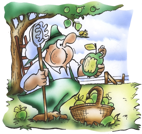 Cartoon: Apfelernte (medium) by HSB-Cartoon tagged apfel,apfelbau,apfelsorte,obst,obstbaum,obstwiese,obsternte,apfelpflücken,pflücken,elstar,boskop,braeburn,rosenapfel,herbstapfel,herbstzeit,obstbauer,apfel,apfelbau,apfelsorte,obst,obstbaum,obstwiese,obsternte,apfelpflücken,pflücken,elstar,boskop,braeburn,rosenapfel,herbstapfel,herbstzeit,obstbauer