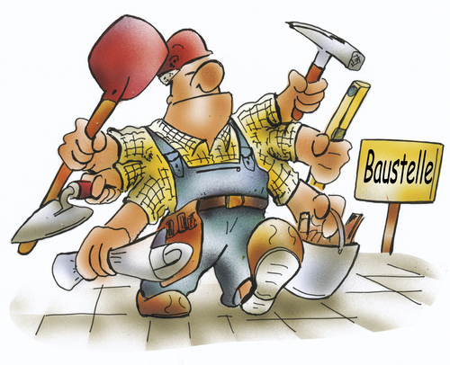 Cartoon: Bauarbeiter (medium) by HSB-Cartoon tagged bau,baustelle,bauarbeiter,betonierer,maurer,hausbau,wasserwaage,kelle,bauhelm,karikatur,handwerk,handwerker,bauplan,bauplanung,bauaufsicht,bauleiter,bauleitung,polier,maurermeister,werkzeug,baustelleneinrichtung,bau,baustelle,bauarbeiter,betonierer,maurer,hausbau,wasserwaage,kelle,bauhelm,karikatur,handwerk,handwerker,bauplan,bauplanung,bauaufsicht,bauleiter,bauleitung,polier,maurermeister,werkzeug,baustelleneinrichtung