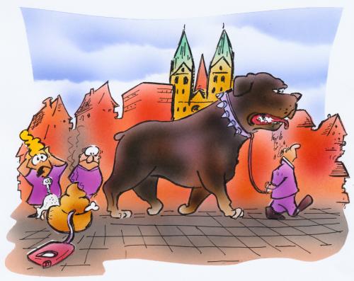 Cartoon: big dog (medium) by HSB-Cartoon tagged dog,animal