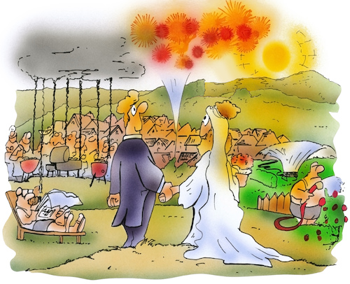 Cartoon: Brandgefahr (medium) by HSB-Cartoon tagged dry,fireworks,hot,nature,smoke,smoking,warm,weather,wedding,airbrush,bewässerung,brand,brandgefahr,cartoon,dürre,feuerwerk,feuerwerkskörper,grill,grillen,heirat,heiß,hitze,hochzeit,hsb,hsbcartoon,illustration,karikatur,karikaturist,natur,rauch,rauchen,sommer,sommerwetter,umwelt,wetter,dry,fireworks,hot,nature,smoke,smoking,warm,weather,wedding,airbrush,bewässerung,brand,brandgefahr,cartoon,dürre,feuerwerk,feuerwerkskörper,grill,grillen,heirat,heiß,hitze,hochzeit,hsb,hsbcartoon,illustration,karikatur,karikaturist,natur,rauch,rauchen,sommer,sommerwetter,umwelt,wetter