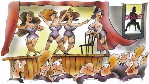 Cartoon: cabaret (medium) by HSB-Cartoon tagged cabaret,musikal,musical,revue,show,girls,stage,bühne,showbühne,publikum,zuschauer,strapse,nackt,karikatur,theater,bühnendekoration,bühnenausstattung,star,berühmtheit,diva,sexy,cabaret,musikal,musical,revue,show,girls,stage,bühne,showbühne,publikum,zuschauer,strapse,nackt,karikatur,theater,bühnendekoration,bühnenausstattung,star,berühmtheit,diva,sexy