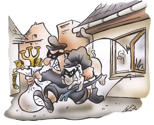 Cartoon: Einbrecherduo (medium) by HSB-Cartoon tagged enbruch,wachhund,bewachen,diebstahl,die,einbrecher,verbrecher,klauen,polizei,eigentumsdelikt,karikatur,cartoon,cartoonzeichner,cartoonist,enbruch,wachhund,bewachen,diebstahl,die,einbrecher,verbrecher,klauen,polizei,eigentumsdelikt,karikatur,cartoon,cartoonzeichner,cartoonist