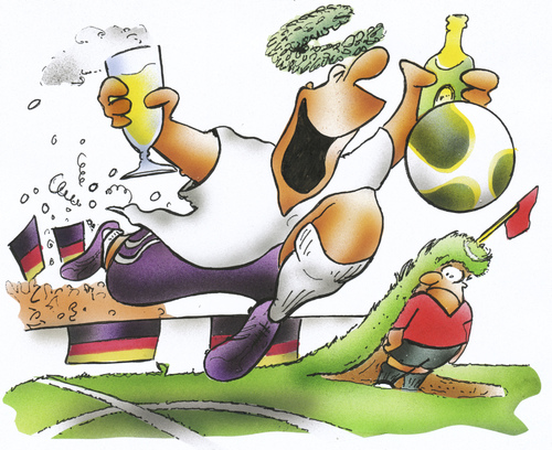Cartoon: EM 2012 (medium) by HSB-Cartoon tagged em,europameisterschaft,championship,fußball,soccer,deutschland,europa,sport,europameister,bier,ball,fußballspieler,spieler,airbrush,em 2012 fußball,deutschland,bier,em,2012,fußball