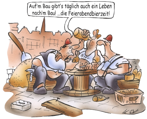 Cartoon: Feierabendbier (medium) by HSB-Cartoon tagged bau,baustelle,handwerker,maurer,bier,bierzeit,feierabend,feierabendbier,klempner,istallateur,zimmermann,dachdecker,rohbau,bauhandwerker,pils,trinken,bau,baustelle,handwerker,maurer,bier,bierzeit,feierabend,feierabendbier,klempner,istallateur,zimmermann,dachdecker,rohbau,bauhandwerker,pils,trinken