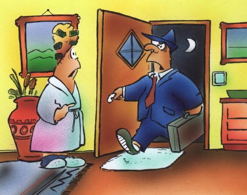 Cartoon: fiese Arbeitskollegen (medium) by HSB-Cartoon tagged arbeitskollegen,job,feierabend,arbeitskollegen,job,feierabend,aufwecken,schlafen,team,teamwork,soziale gemeinschaft,scherz,streich,gag,arbeitsplatz,ehefrau