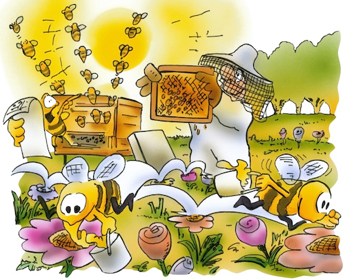 Fleißige Bienen