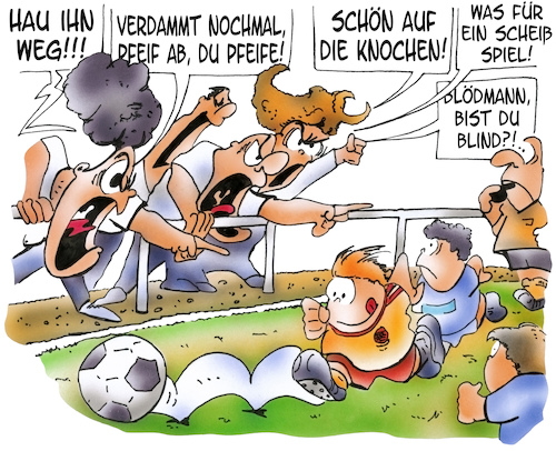 Cartoon: Fussballeltern (medium) by HSB-Cartoon tagged fussball,fußball,jugendfussball,jugendfußball,fussballspiel,fussballspieler,kinderturnier,jugendturnier,eltern,minikicker,kickern,fussballplatz,schiedsrichter,jugendtrainer,sporttrainer,soccer,ball,tor,jugendmannschaft,stadion,stadionverbort,fussballregeln,verbal,schreien,brüllen,benehmen,erziehung,bolzplatz,schiri,cartoon,cartoonzeichner,sportcartoon,fussball,fußball,jugendfussball,jugendfußball,fussballspiel,fussballspieler,kinderturnier,jugendturnier,eltern,minikicker,kickern,fussballplatz,schiedsrichter,jugendtrainer,sporttrainer,soccer,ball,tor,jugendmannschaft,stadion,stadionverbort,fussballregeln,verbal,schreien,brüllen,benehmen,erziehung,bolzplatz,schiri,cartoon,cartoonzeichner,sportcartoon