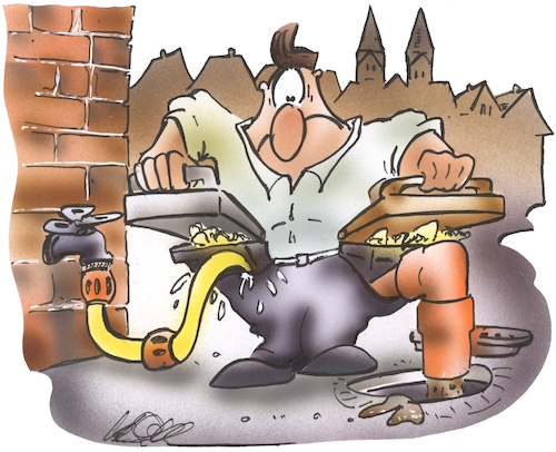 Cartoon: Gebühren (medium) by HSB-Cartoon tagged gebühren,abgaben,steuer,steuererhöhung,gebührenerhöhung,müllabfuhr,müllbeseitigung,mülltonne,wasserversorgung,wasserleitung,wasserzuleitung,trinkwasser,brauchwasser,schmutzwasser,abwasser,kanalisation,wasserpreis,verwaltung,kämmerer,gebühren,abgaben,steuer,steuererhöhung,gebührenerhöhung,müllabfuhr,müllbeseitigung,mülltonne,wasserversorgung,wasserleitung,wasserzuleitung,trinkwasser,brauchwasser,schmutzwasser,abwasser,kanalisation,wasserpreis,verwaltung,kämmerer