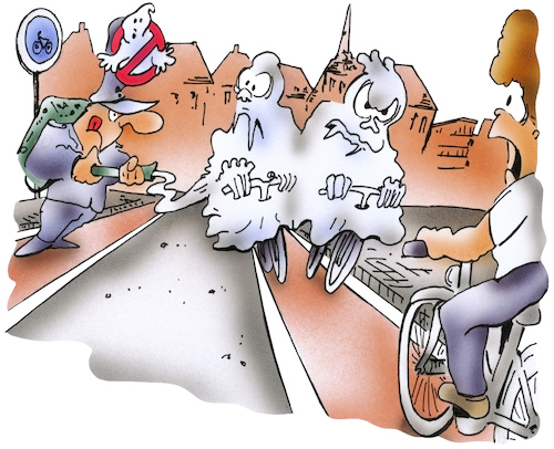 Cartoon: Geisterradfahrer (medium) by HSB-Cartoon tagged fahrrad,fahrradfahrer,geisterfahrer,ebike,radler,strassenverkehr,radweg,verkehrsregeln,straßenverkehr,radbahn,cartoon,cartoonzeichner,cartoonist,polizei,ordnungsamt,ordnungswidrigkeit,verkehrsdelikt,unfall,unfallgefahr,strafzettel,ghostbuster,fahrrad,fahrradfahrer,geisterfahrer,ebike,radler,strassenverkehr,radweg,verkehrsregeln,straßenverkehr,radbahn,cartoon,cartoonzeichner,cartoonist,polizei,ordnungsamt,ordnungswidrigkeit,verkehrsdelikt,unfall,unfallgefahr,strafzettel,ghostbuster