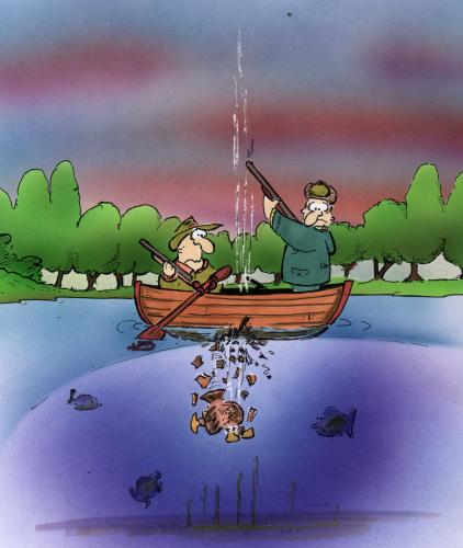 Cartoon: Jagdzenen (medium) by HSB-Cartoon tagged jagd,enten,wasservögel,boot,,jagd,jäger,ente,wild,geflügel,wasservogel,boot,teich,see,fisch,flinte,abschuss