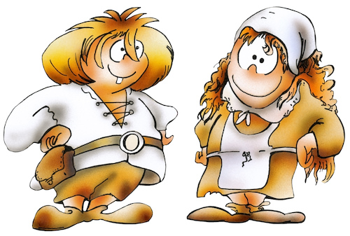 Cartoon: Kinder im Mittelalter (medium) by HSB-Cartoon tagged mittelalter,kinder,früher,kids,mittelaltermarkt,leben,im,geschichte,historie,epoche,dorfleben,frühmittelalter,spätmittelalter,hochmittelalter,adel,gesellschaft,illustration,cartoonmotiv,middle,ages,junge,mädchen,mittelalter,kinder,früher,kids,mittelaltermarkt,leben,im,geschichte,historie,epoche,dorfleben,frühmittelalter,spätmittelalter,hochmittelalter,adel,gesellschaft,illustration,cartoonmotiv,middle,ages,junge,mädchen