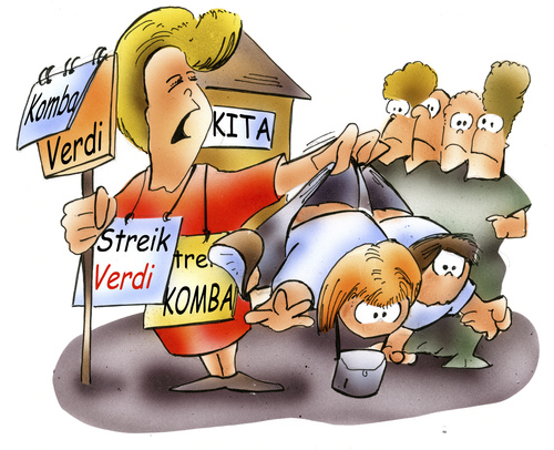 Cartoon: KITA-streik (medium) by HSB-Cartoon tagged kita,kindergarten,streik,streikbrecher,kindergartenstreik,streikende,eltern,kinder,kleinkind,betreuung,verdi,komba,erzieher,erziehung,übertagbetreuung,betreuungsangebot,streikverbot,karikatur,karikaturist,kita,kindergarten,streik,streikbrecher,kindergartenstreik,streikende,eltern,kinder,kleinkind,betreuung,verdi,komba,erzieher,erziehung,übertagbetreuung,betreuungsangebot,streikverbot,karikatur,karikaturist