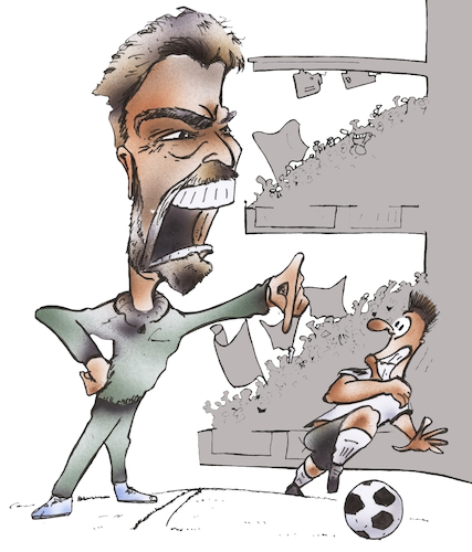 Cartoon: Kloppo (medium) by HSB-Cartoon tagged jürgen,klopp,kloppo,bundestrainer,nationalmannschaft,trainer,dfb,deutscher,fußball,bund,nationalteam,weltmeisterschaft,fußballstadion,taktik,neuaufbau,niederlage,anweisung,mannschaft,team,karikatur,sport,fußballspieler,nationalspieler,jürgen,klopp,kloppo,bundestrainer,nationalmannschaft,trainer,dfb,deutscher,fußball,bund,nationalteam,weltmeisterschaft,fußballstadion,taktik,neuaufbau,niederlage,anweisung,mannschaft,team,karikatur,sport,fußballspieler,nationalspieler