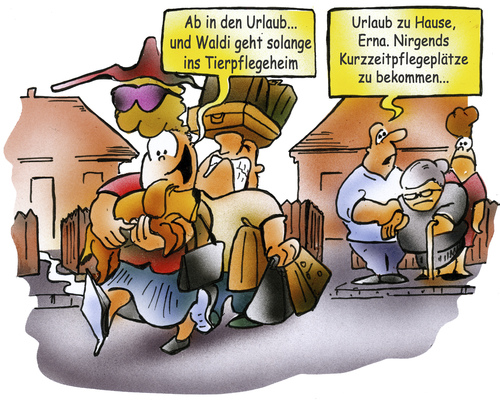 Cartoon: Kurzzeitpflegeplätze (medium) by HSB-Cartoon tagged oma,opa,haustiere,hund,katze,kurzzeitpflege,altenpflege,rentner,senioren,seniorenpflege,pflegeheim,altenheim,pfleger,altenpfleger,altenpflegerin,gebrechlich,tierheim,haustier,ferien,freizeit,urlaubsreise,urlaubsvorbereitung,ferienort,reise,reisen,oma,opa,haustiere,hund,katze,kurzzeitpflege,altenpflege,rentner,senioren,seniorenpflege,pflegeheim,altenheim,pfleger,altenpfleger,altenpflegerin,gebrechlich,tierheim,haustier,ferien,freizeit,urlaubsreise,urlaubsvorbereitung,ferienort,reise,reisen