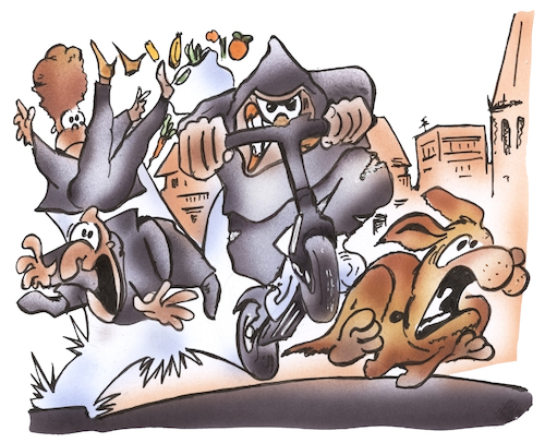 Cartoon: Scooter-Rowdy (medium) by HSB-Cartoon tagged scooter,skooter,scooterfahrer,rücksichtslos,frech,verkehr,verkehrsteilnehmer,fußgäänger,passanten,verletzungsgefahr,verletzen,rüpel,rüpelhaft,rowdy,escooter,gefahhr,unfall,vergehen,roller,cartoon,karikatur,cartoonzeichner,scooter,skooter,scooterfahrer,rücksichtslos,frech,verkehr,verkehrsteilnehmer,fußgäänger,passanten,verletzungsgefahr,verletzen,rüpel,rüpelhaft,rowdy,escooter,gefahhr,unfall,vergehen,roller,cartoon,karikatur,cartoonzeichner