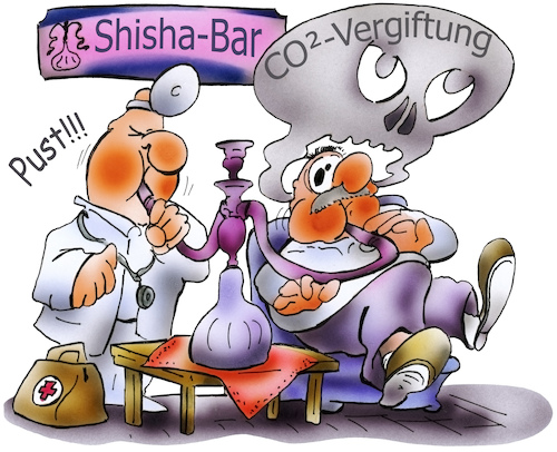 Cartoon: Shisha (medium) by HSB-Cartoon tagged airbrush,arzt,atem,atemwege,atmung,bar,bars,bedenken,cartoon,co2,vergiftung,hsb,hsbcartoon,karikatur,krebs,krebserregend,lokalkarikatur,luft,medizin,medizinisch,pfeife,rauchen,raucher,shisha,vergiftungsgefahr,wasserpfeife,ärzte,airbrush,arzt,atem,atemwege,atmung,bar,bars,bedenken,cartoon,co2,vergiftung,hsb,hsbcartoon,karikatur,krebs,krebserregend,lokalkarikatur,luft,medizin,medizinisch,pfeife,rauchen,raucher,shisha,vergiftungsgefahr,wasserpfeife,ärzte