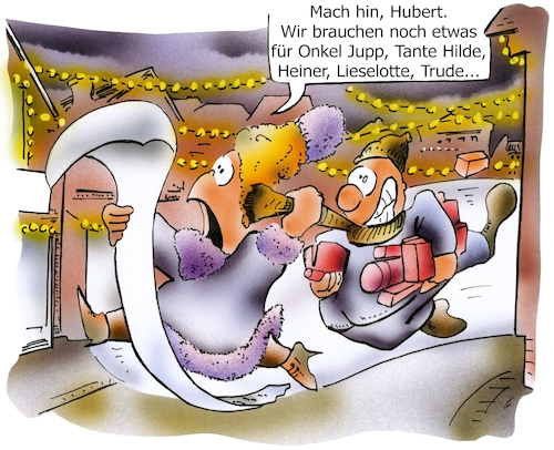 Cartoon: Weihnachtsendspurt (medium) by HSB-Cartoon tagged christmas,present,presents,shopping,airbrush,besinnlich,besorgung,eile,einkauf,einkaufsliste,endspurt,feiertag,feiertage,geschenk,geschenkeinkauf,hektik,hsb,hsbcartoon,karikatur,lokalkarikatur,spurt,weihnacht,weihnachten,weihnachtseinkauf,weihnachtsfest,weihnachtsgeschenk,weihnachtsgeschenke,wunschzettel,christmas,present,presents,shopping,airbrush,besinnlich,besorgung,eile,einkauf,einkaufsliste,endspurt,feiertag,feiertage,geschenk,geschenkeinkauf,hektik,hsb,hsbcartoon,karikatur,lokalkarikatur,spurt,weihnacht,weihnachten,weihnachtseinkauf,weihnachtsfest,weihnachtsgeschenk,weihnachtsgeschenke,wunschzettel