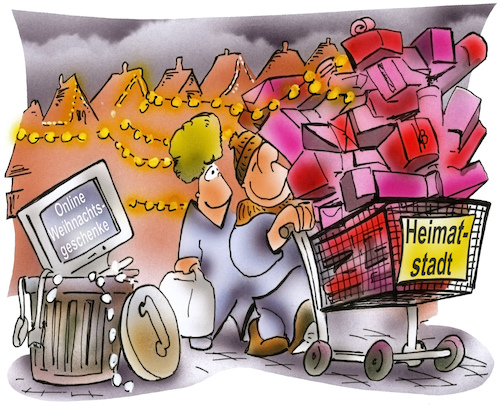 Cartoon: Weihnachtsgeschenke (medium) by HSB-Cartoon tagged christmas,present,presents,shopping,airbrush,einkauf,einkaufen,einzelhandel,geschenk,heimatstadt,heimisch,heimische,wirtschaft,hsb,hsbcartoon,internet,karikatur,lokalkarikatur,online,onlineshopping,stimmung,stimmungsvoll,weihnacht,weihnachten,weihnachtseinkauf,weihnachtsgeschenk,weihnachtsgeschenke,weihnachtsstimmung,christmas,present,presents,shopping,airbrush,einkauf,einkaufen,einzelhandel,geschenk,heimatstadt,heimisch,heimische,wirtschaft,hsb,hsbcartoon,internet,karikatur,lokalkarikatur,online,onlineshopping,stimmung,stimmungsvoll,weihnacht,weihnachten,weihnachtseinkauf,weihnachtsgeschenk,weihnachtsgeschenke,weihnachtsstimmung