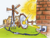 Cartoon: alternative energie (small) by HSB-Cartoon tagged energie,strom,elektrizität,electric