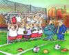 Cartoon: Der Abwehrriegel (small) by HSB-Cartoon tagged sport fussball soccer 