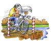 Cartoon: Fahrradfahrer (small) by HSB-Cartoon tagged fahrrad,fahrradfahrer,radfahrer,strasse,verkehr,ufer,airbrush