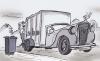 Cartoon: garbage truck (small) by HSB-Cartoon tagged garbage refuse rubbish dustmen dustcart