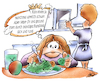 Cartoon: Gesundes Essen (small) by HSB-Cartoon tagged gesundes,essen,vegan,vegetarisch,mahlzeit,kost,schonkost,diät,vollkost,mittagessen,cartoon,abendessen,kochen,gesundheit,lebensmittel,nahrung,rezepte,kinderernährung,ernährung,kinder,obst,gemüse,verdauen,verdauung
