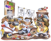 Cartoon: KITA Personal (small) by HSB-Cartoon tagged kita,kijndergarrten,erzieher,erzieherin,personalmangel,kindergartengruppe,vr,brille,vrbrille,virtuelle,realität,kamera,spiel,elektronisch,virtual,reality