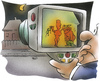 Cartoon: Thermografie (small) by HSB-Cartoon tagged thermografie,hasu,dämmung,hasusbau,hausthermografie,untersuchung,energie,energiesparen,stromkosten,heizkosten,airbrush,sex,liebe