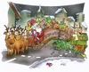 Cartoon: Weihnachtsgigaliner (small) by HSB-Cartoon tagged nikolaus weihnachten schlitten rentiere polizei strassen verkehr geschenke advent gigaliner warenverkehr transit weihnachtsmann winter cartoon karikatur airbrush airbrushart hsbcartoon hsbfaktory
