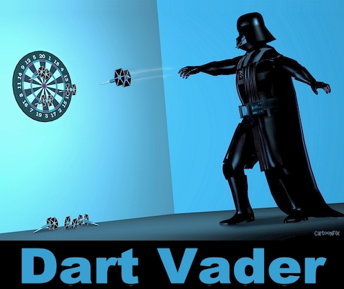 Cartoon: Dart Vader (medium) by Cartoonfix tagged dart,vader,darth,star,wars