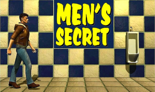 Cartoon: Männergeheimnis - Men Secret (medium) by Cartoonfix tagged männergeheimnis,men,secret