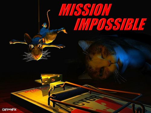 Cartoon: Mission Impossible Mouse Trap (medium) by Cartoonfix tagged mission,impossible,mouse,trap