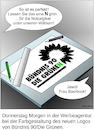 Cartoon: Farbgestaltung (small) by Cartoonfix tagged grüne,farbgestaltung,neues,logo,bundestagswal,2021,baerbock