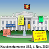 Cartoon: Hausbesetzerszene  USA 2020 (small) by Cartoonfix tagged usa,trump,biden,präsident,wahlen,2020